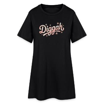 Diggah - Funny Memes - Women’s T-Shirt Dress - black - Front