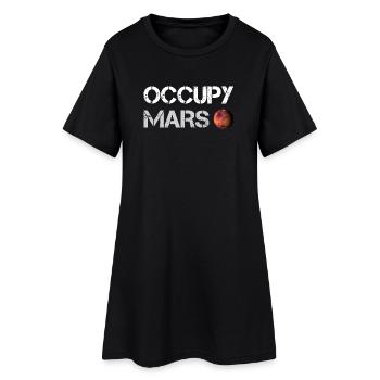 Occupy Mars (Space-X) - Robe T-shirt Femme - noir - Devant