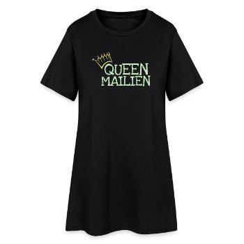 Mailien - Robe T-shirt Femme - noir - Devant