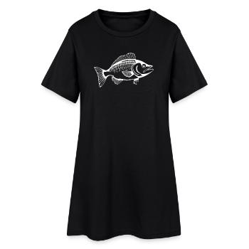 Fish Angler T-shirt Cadeau Angler - Robe T-shirt Femme - noir - Devant