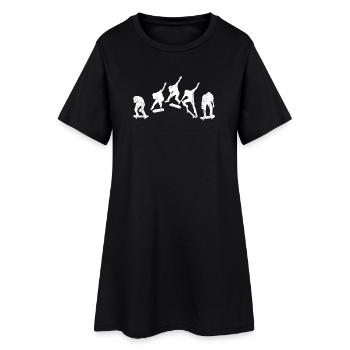 Skateboarding - Robe T-shirt Femme - noir - Devant