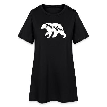 Grand-père ours grand-père fête des pères grand-père - Robe T-shirt Femme - noir - Devant