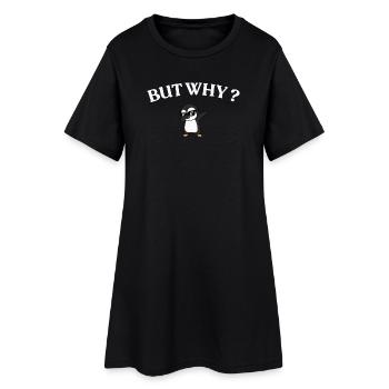 Mais pourquoi ? Style Pingouin - Robe T-shirt Femme - noir - Devant