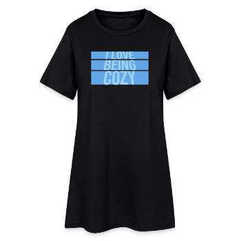 J’adore être au chaud Gemütlichkeit Zuhause Entspannt - Robe T-shirt Femme - noir - Devant