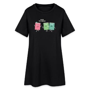 Reader Bookaholic Love Books Bookmark - Funny Book - Women’s T-Shirt Dress - black - Front