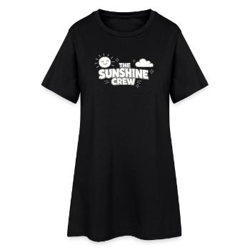 The Sunshine Crew Sun Logo - Women’s T-Shirt Dress - black - Front