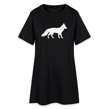 Renard - Robe T-shirt Femme - noir - Devant