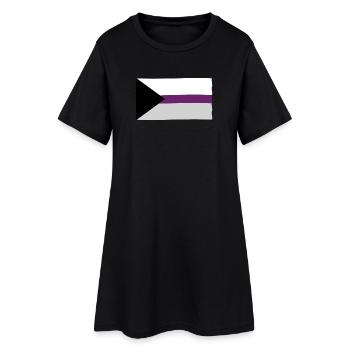 Demisexual Pride Flag - Women’s T-Shirt Dress - black - Front