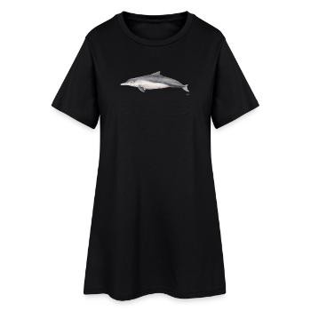 Australische Delphin - Dolphin Sousa sahulensis - Frauen T-Shirt-Kleid - Schwarz - Vorne