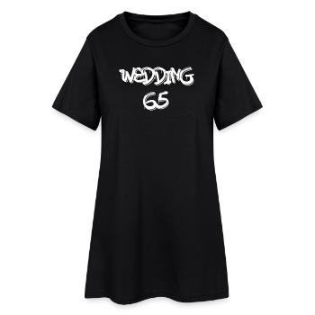 Wedding 65 Berlin Bezirk Hood Kiez Shirt - Frauen T-Shirt-Kleid - Schwarz - Vorne