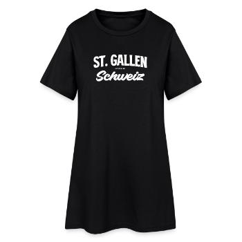 StGallen Switzerland Vintage - Women’s T-Shirt Dress - black - Front