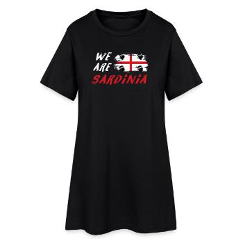 Nous sommes la Sardaigne - Robe T-shirt Femme - noir - Devant
