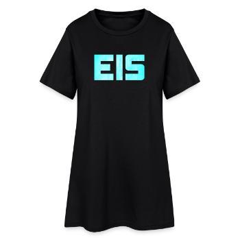 Eis Sommer Winterurlaub Schnee Après-Ski Piste - Frauen T-Shirt-Kleid - Schwarz - Vorne