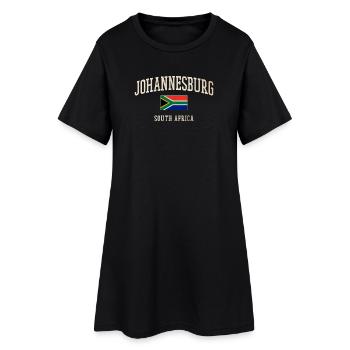 Johannesburg South Africa Vintage - Women’s T-Shirt Dress - black - Front