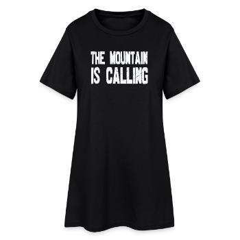 The Mountain is calling - Women’s T-Shirt Dress - black - Front