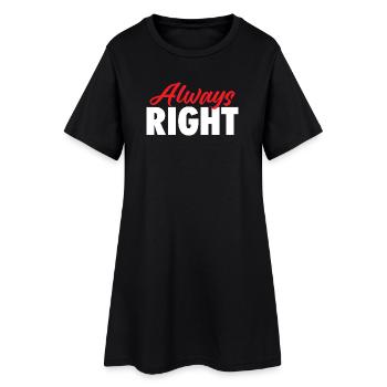 Toujours juste pour la blague de couple assorti de la Saint-Valentin - Robe T-shirt Femme - noir - Devant