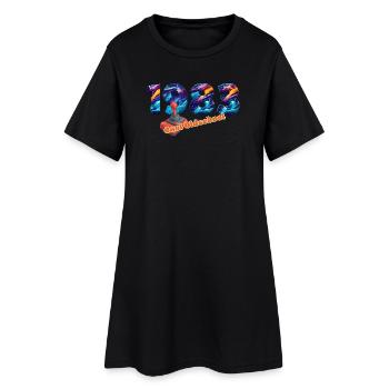Vintage 1983 – Joystick rétro – Cool old school - Robe T-shirt Femme - noir - Devant