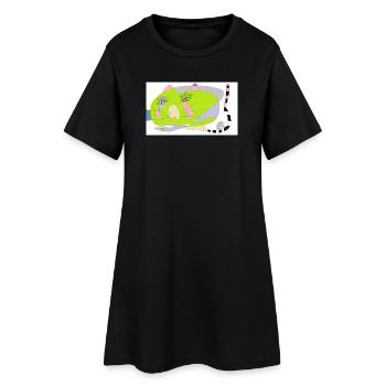 elefant - Women’s T-Shirt Dress - black - Front