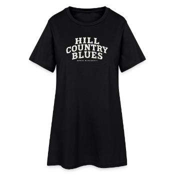 Hill Country Blues Nord Mississippi - Frauen T-Shirt-Kleid - Schwarz - Vorne