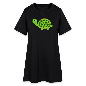 Turtle Turtles - Women’s T-Shirt Dress - black - Front