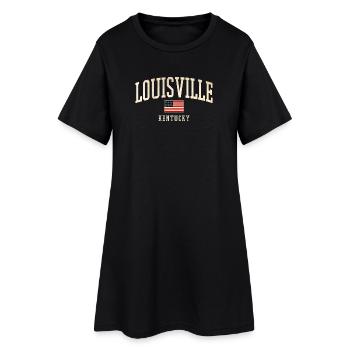 Louisville Kentucky Vintage Arch - Frauen T-Shirt-Kleid - Schwarz - Vorne