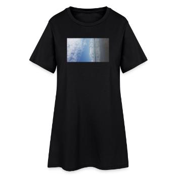 JensJensen - Frauen T-Shirt-Kleid - Schwarz - Vorne