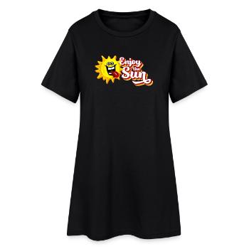 Enjoy the sun / Summer feeling / Retro-Look - Women’s T-Shirt Dress - black - Front