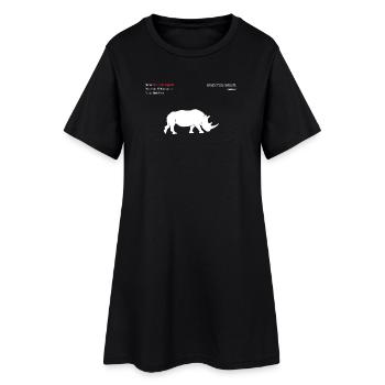 Rhinocéros - Robe T-shirt Femme - noir - Devant