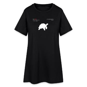 Tortue géante - Robe T-shirt Femme - noir - Devant
