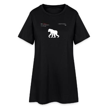 Chimpanzé - Robe T-shirt Femme - noir - Devant