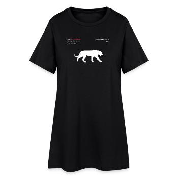 Tigre - Robe T-shirt Femme - noir - Devant