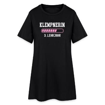 Formation plombier Apprentissage en 3 ans Apprentissage plombier - Robe T-shirt Femme - noir - Devant