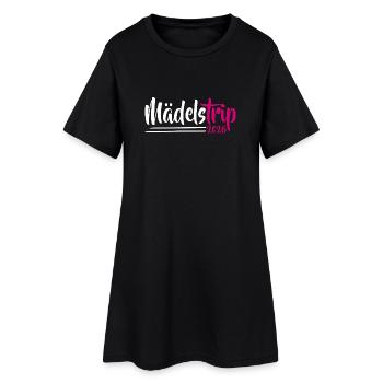 Mädelstrip 2026 Girls Trip Mädelstour Mädlstrip - Frauen T-Shirt-Kleid - Schwarz - Vorne