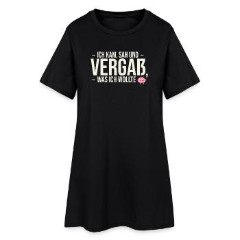 I came, saw and forgot... | Fun Shirt - Women’s T-Shirt Dress - black - Front