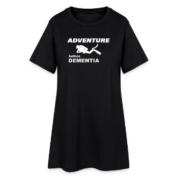 AVENTURE DE PLONGÉE - Robe T-shirt Femme - noir - Devant