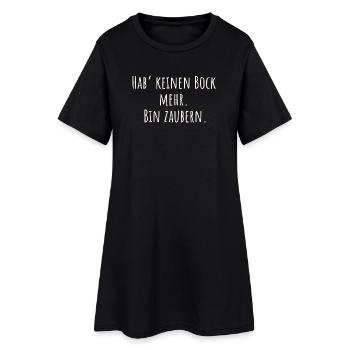 C’est drôle de dire – je n’en ai plus envie. Bin Zaubern - Robe T-shirt Femme - noir - Devant