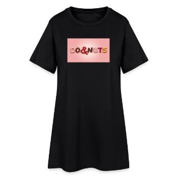  DO&NUTS - Robe T-shirt Femme - noir - Devant