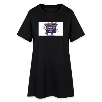 Cœur analogique, monde numérique - Robe T-shirt Femme - noir - Devant