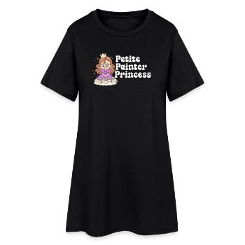 Cadeau de dessin de peintre drôle Petite Princesse - Robe T-shirt Femme - noir - Devant