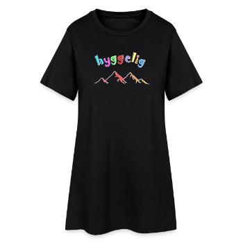 Hyggelig, Hygge montagnes colorées - Robe T-shirt Femme - noir - Devant