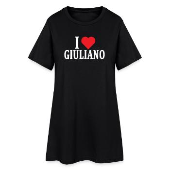 t-shirt I love Giuliano t-shirt gift idea - Women’s T-Shirt Dress - black - Front