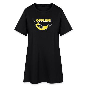 HORS-LIGNE - Robe T-shirt Femme - noir - Devant