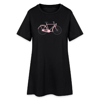 Style avec des designs de vélos français - Robe T-shirt Femme - noir - Devant