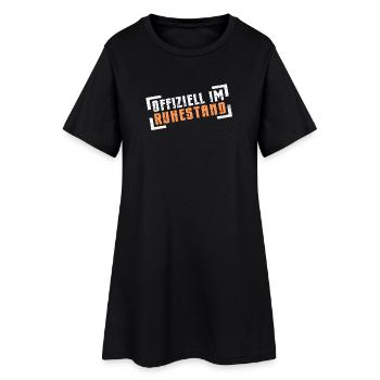 Ruhestand Rentner Rentnerin - Frauen T-Shirt-Kleid - Schwarz - Vorne