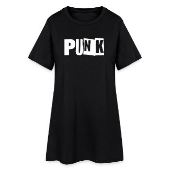 Logo der Punk-Musik - Frauen T-Shirt-Kleid - Schwarz - Vorne