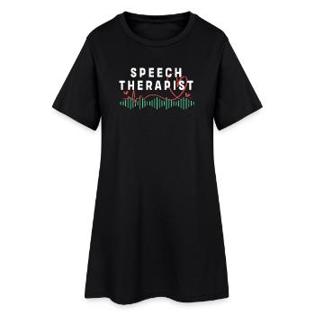 Orthophoniste, orthophoniste, orthophonie - Robe T-shirt Femme - noir - Devant