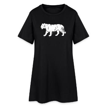 Tiger Graffiti Grunge Streetwear Vector - Women’s T-Shirt Dress - black - Front