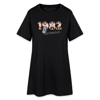 1982 Vintage Retro – Cassette – Cool Olds - Robe T-shirt Femme - noir - Devant