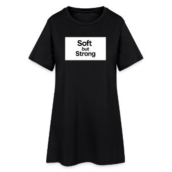minimalist_typography_t-shirt_design-_black_tex - Women’s T-Shirt Dress - black - Front