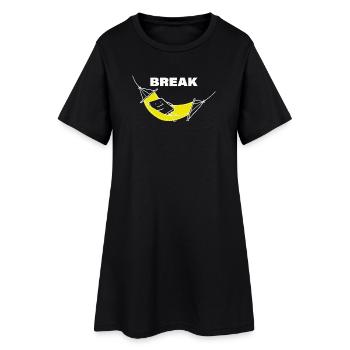 Casser - Robe T-shirt Femme - noir - Devant